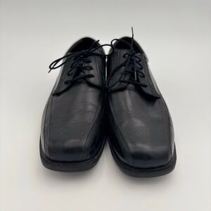 Keuka SureGrip Oxford Dress Shoes Mens 11.5 Black Excellent Leather Slip Resist